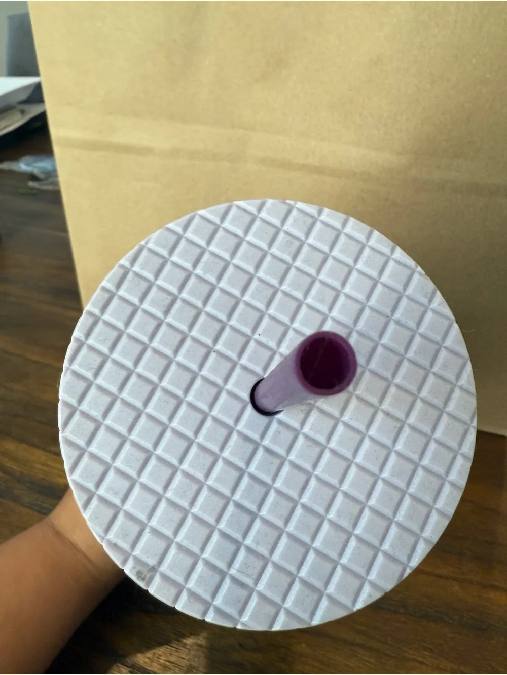 Starbucks Light Purple Travel Cup Lid with White Logo